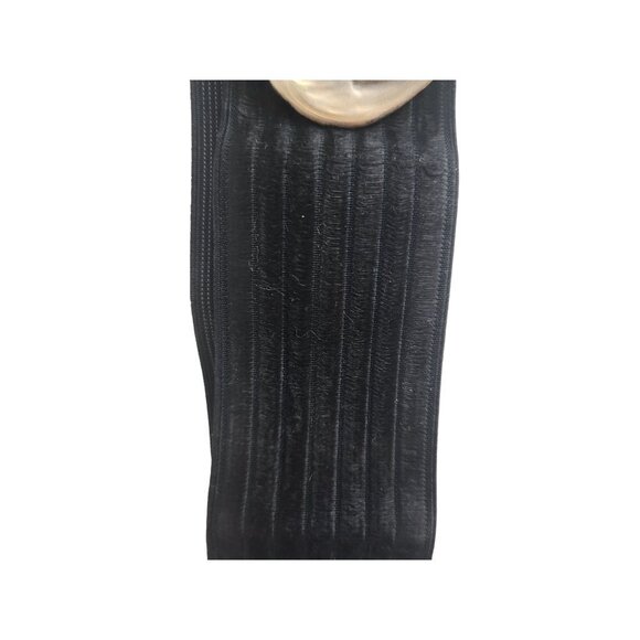 Crane Bird Gold Enameled Buckle Charmant Belts Black Stretch Belt With Decorativ - Picture 5 of 9